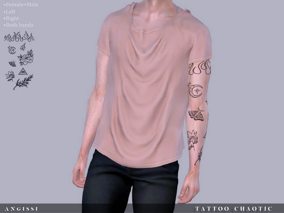Chaotic Religion Arms Tattoo