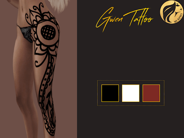 GWEN TATTOO - Murphy x Bradford sims 4 maxis match