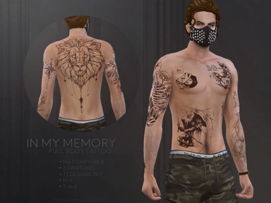 In my Memory by Sugar Owl TSR Sims 4 Tattoos