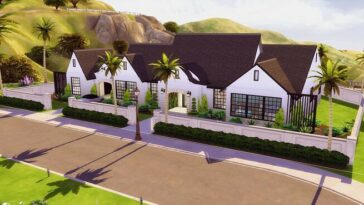 Cali Ranch Mansion by zhepomme at Mod The Sims 4