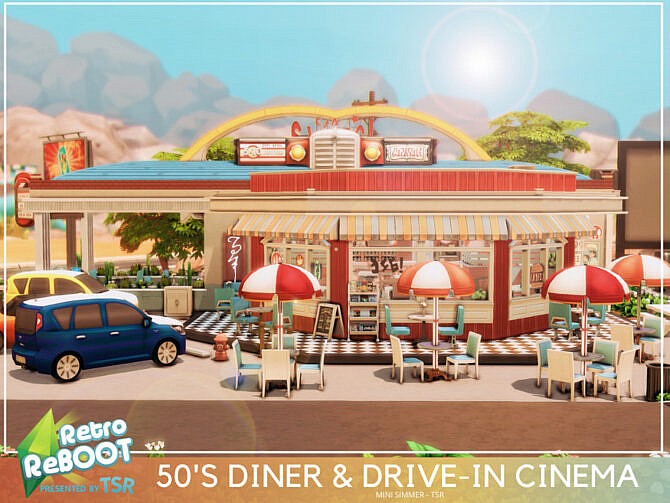 Retro 50’s Diner and Drive-in Cinema by Mini Simmer at TSR