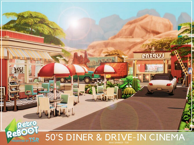 Retro 50’s Diner and Drive-in Cinema by Mini Simmer at TSR