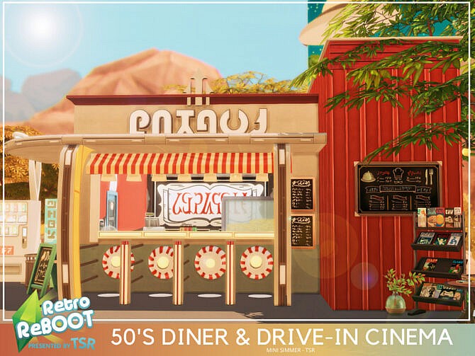 Retro 50’s Diner and Drive-in Cinema by Mini Simmer at TSR
