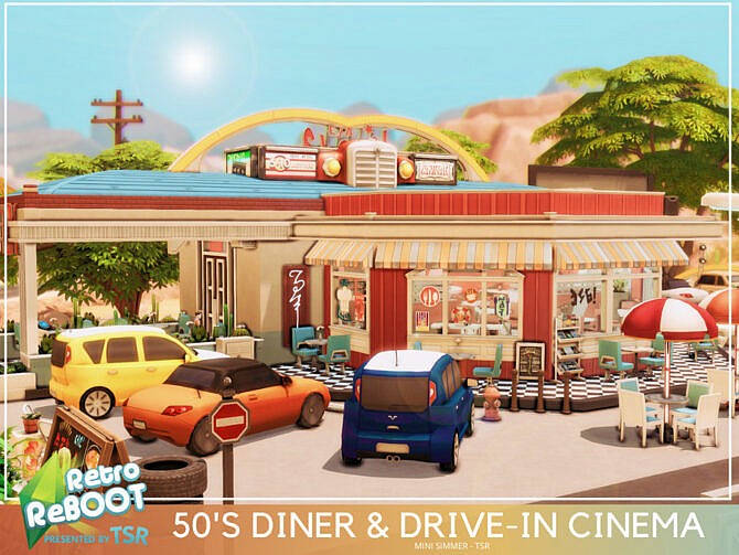 Retro 50’s Diner and Drive-in Cinema by Mini Simmer at TSR