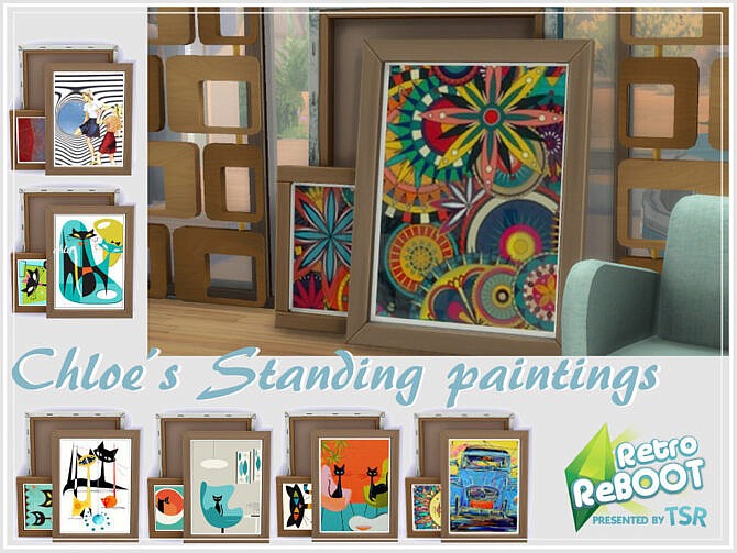 Retro Chloe’s Standing Paintings by philo at TSR
