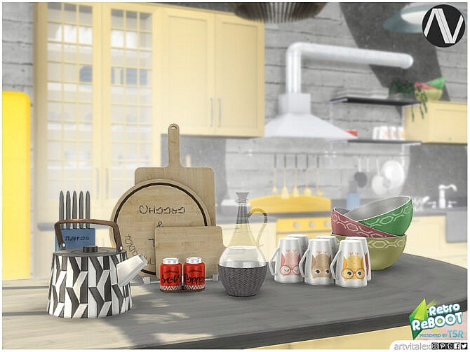 Retro Georgia Kitchen Materials by ArtVitalex at TSR