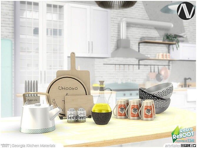 Retro Georgia Kitchen Materials by ArtVitalex at TSR