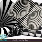 Retro Op Art on the floor by evi at TSR
