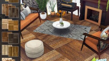 Retro Wood Floors by Rirann at TSR