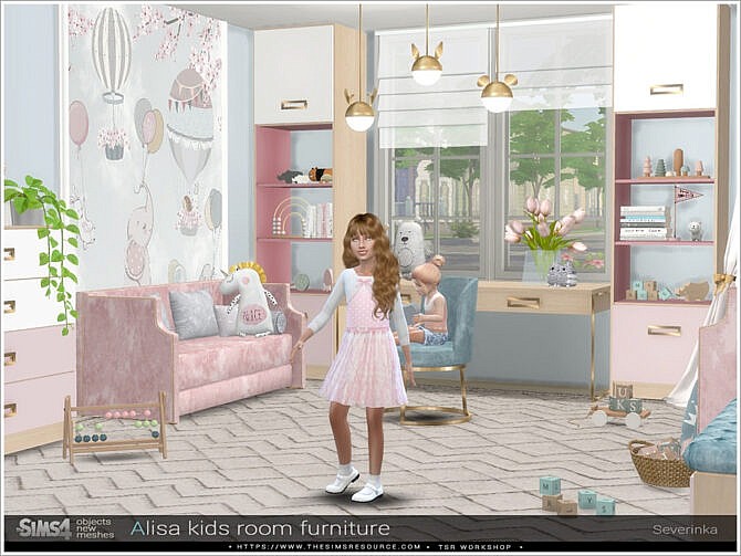 Alisa kidsroom furniture by Severinka at TSR