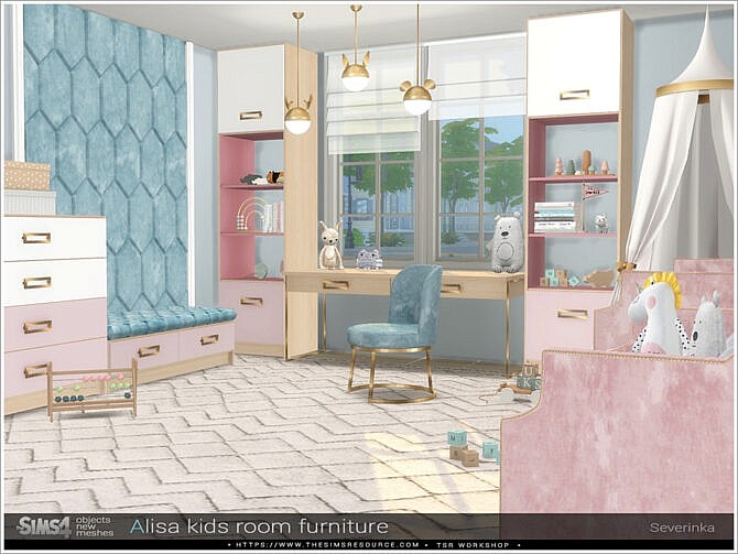 Alisa kidsroom furniture by Severinka at TSR
