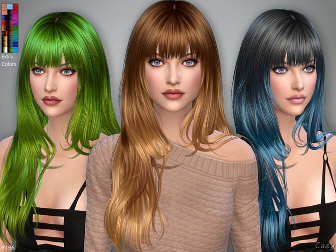 Aliza Female Hairstyle by Cazy at TSR
