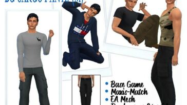 BG CARGO PANTS (M) at Sims4Sue
