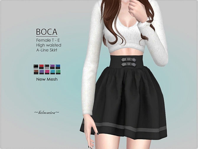 BOCA Mini Skirt by Helsoseira at TSR
