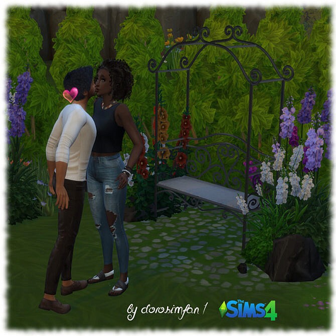 Be my Valentine garden bench by dorosimfan1 at Sims Marktplatz

