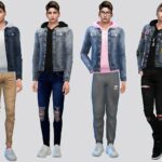 Bon Denim Hoodie Jacket by McLayneSims at TSR