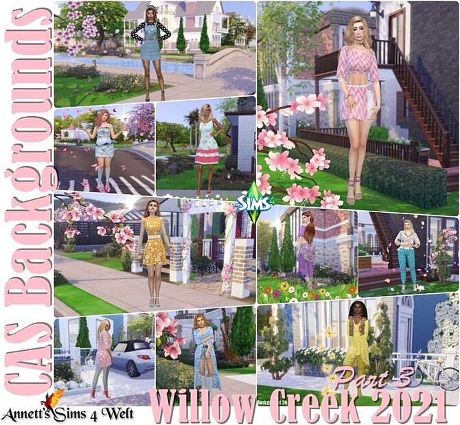 CAS Backgrounds Willow Creek 2021 Part 3 at Annett’s Sims 4 Welt