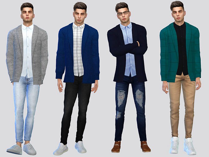 Cival Cardigan Shirt by McLayneSims at TSR