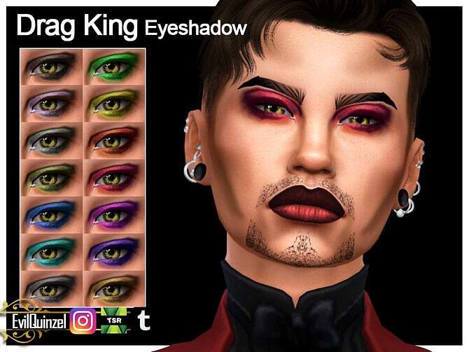 Drag King Eyeshadow by EvilQuinzel at TSR