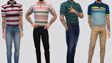 Grant Tucked Polo Shirts by McLayneSims at TSR