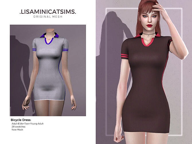 LMCS Bicycle Dress by Lisaminicatsims at TSR