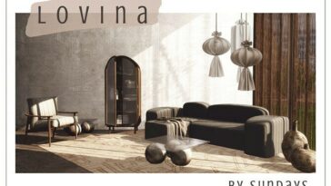 Lovina Living Room Set at Sundays Sims