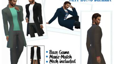 MAY’S LONG BLAZER at Sims4Sue