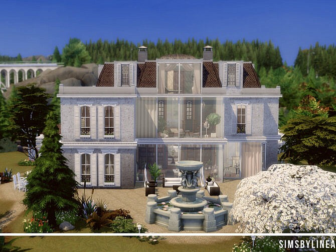 Modern Vampire Mansion by SIMSBYLINEA at TSR