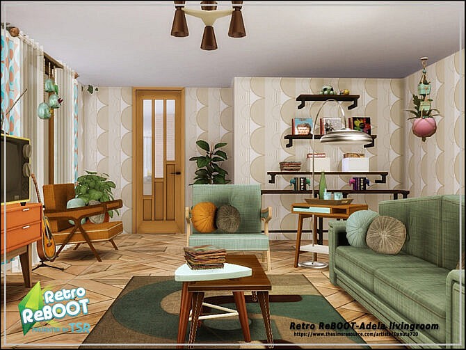 Retro Adela livingroom by Danuta720 at TSR