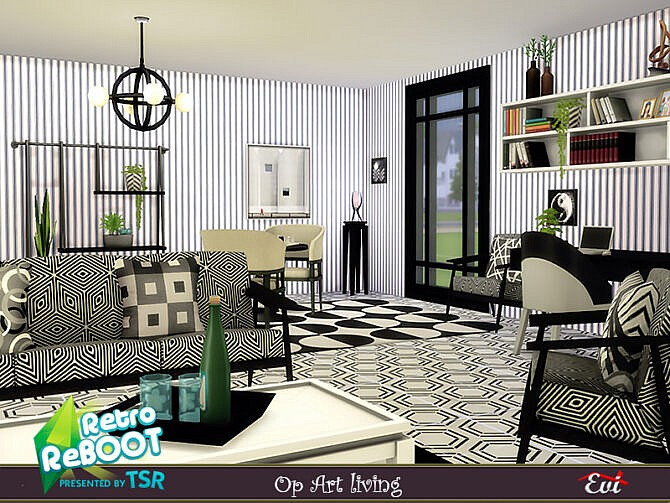 Retro mid 60s OP ART living by evi at TSR