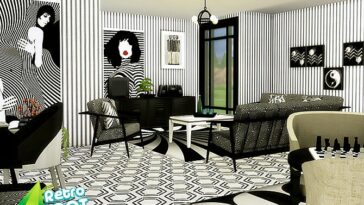 Retro mid 60s OP ART living by evi at TSR