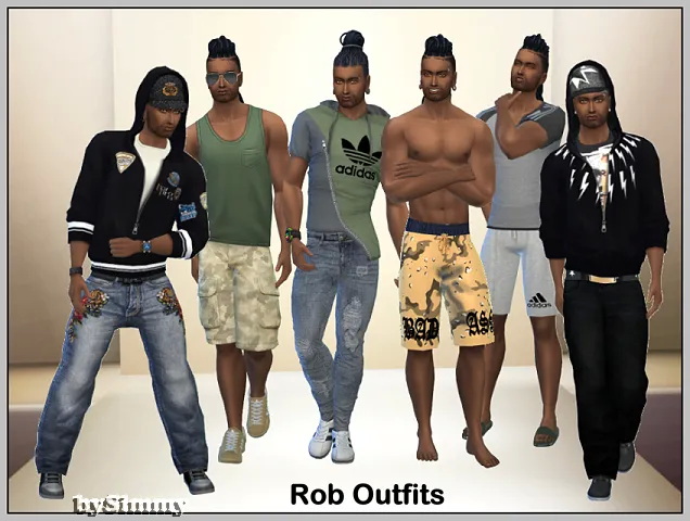 Rob Cardif & Barkley by Simmy at All 4 Sims
