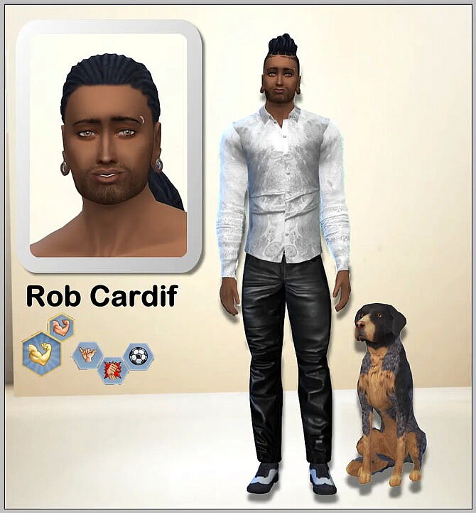 Rob Cardif & Barkley by Simmy at All 4 Sims