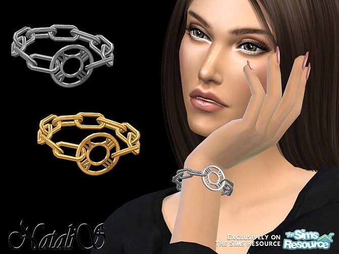 Roman numeral chain bracelet by NataliS at TSR