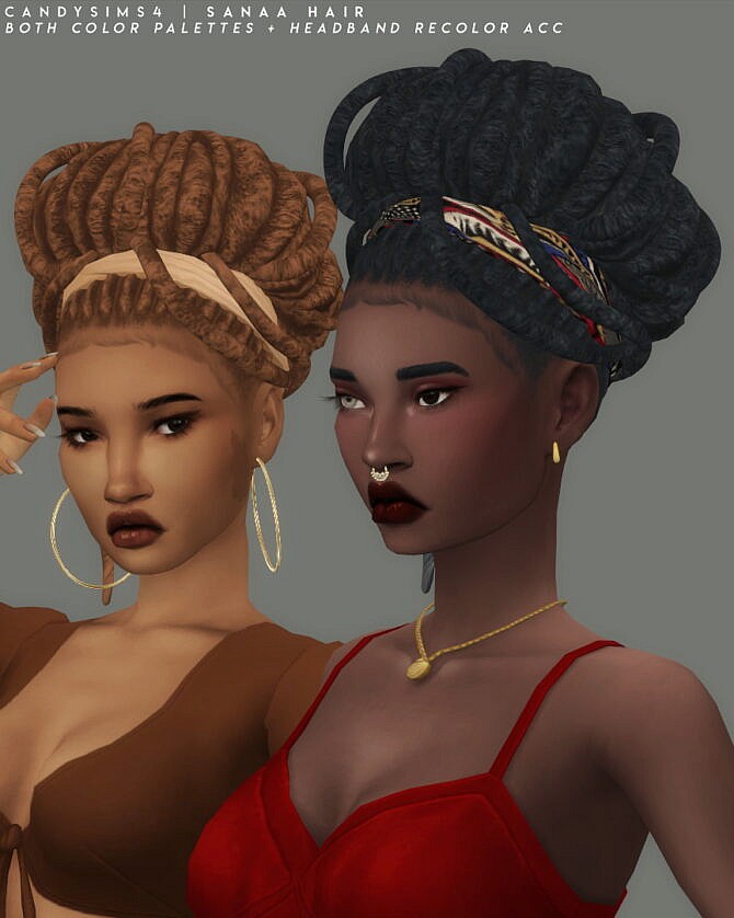 SANNA HAIR at Candy Sims 4