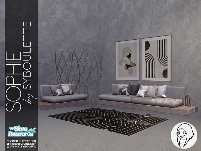Sophie living room set by Syboubou at TSR