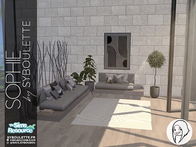 Sophie living room set by Syboubou at TSR