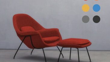 Womb Chair by Rembihnutur at Mod The Sims 4