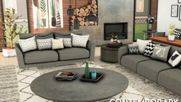 Contemporary Living Room by xogerardine at TSR