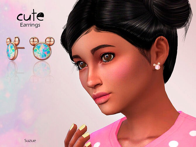 Cute Child Earrings by Suzue at TSR
