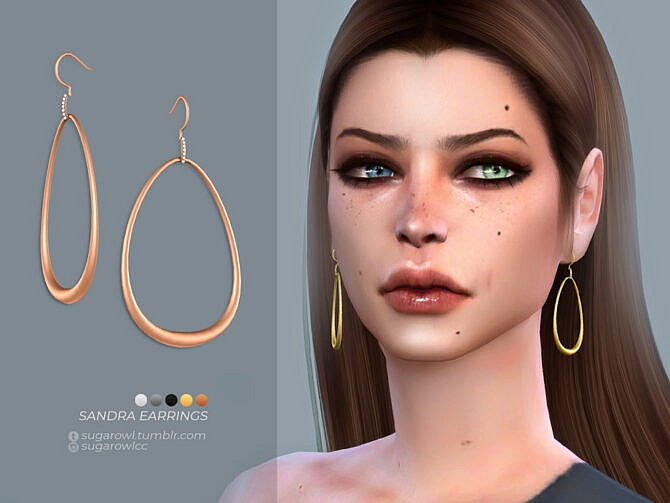 Sandra earrings by sugar owl at TSR