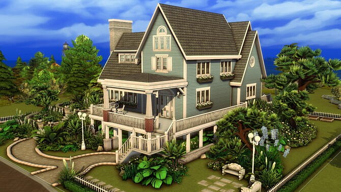 The Flower Cabin NO CC by plumbobkingdom at TSR