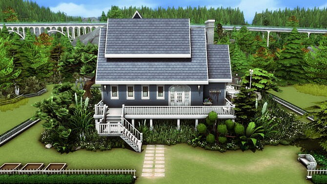 The Flower Cabin NO CC by plumbobkingdom at TSR