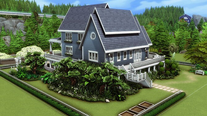 The Flower Cabin NO CC by plumbobkingdom at TSR
