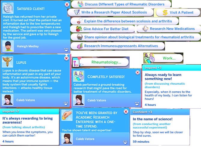 The Ultimate Rheumatologist Career by MiraiMayonaka at Mod The Sims 4
