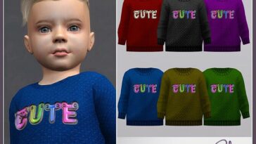 Toddler Sweater RPL98 by RobertaPLobo at TSR