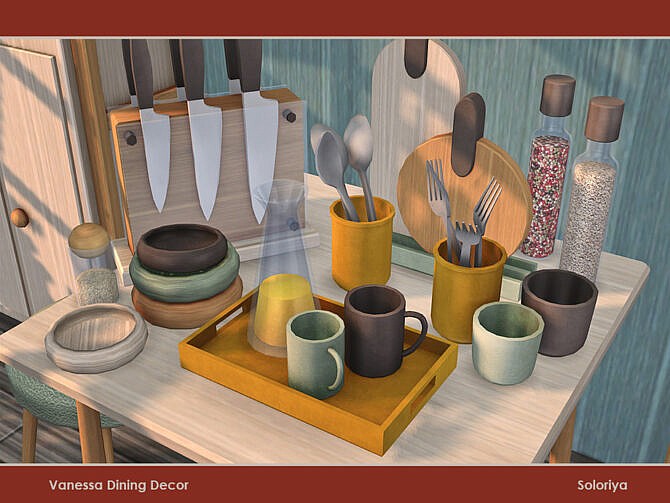 Vanessa Dining Decor by soloriya at TSR