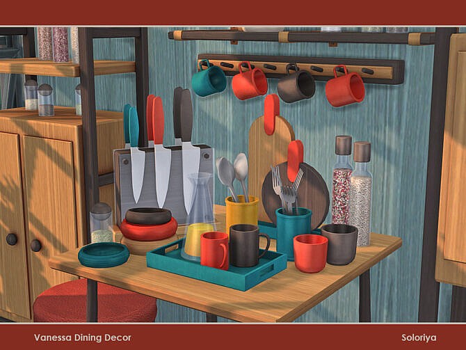 Vanessa Dining Decor by soloriya at TSR