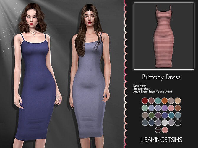 LMCS Brittany Dress by Lisaminicatsims at TSR