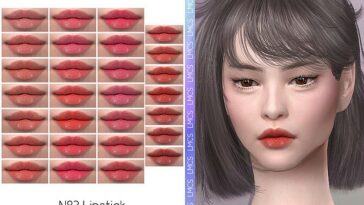 LMCS N83 Lipstick (HQ) by Lisaminicatsims at TSR